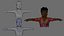 Modello 3D stilizzato low-poly di Melvin, con rigging.