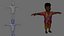 Modello 3D stilizzato low-poly di Melvin, con rigging.