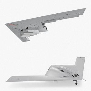 3D model B-21 Raider Sixth Generation Bomber Used White Rigged for Cinema 4D
