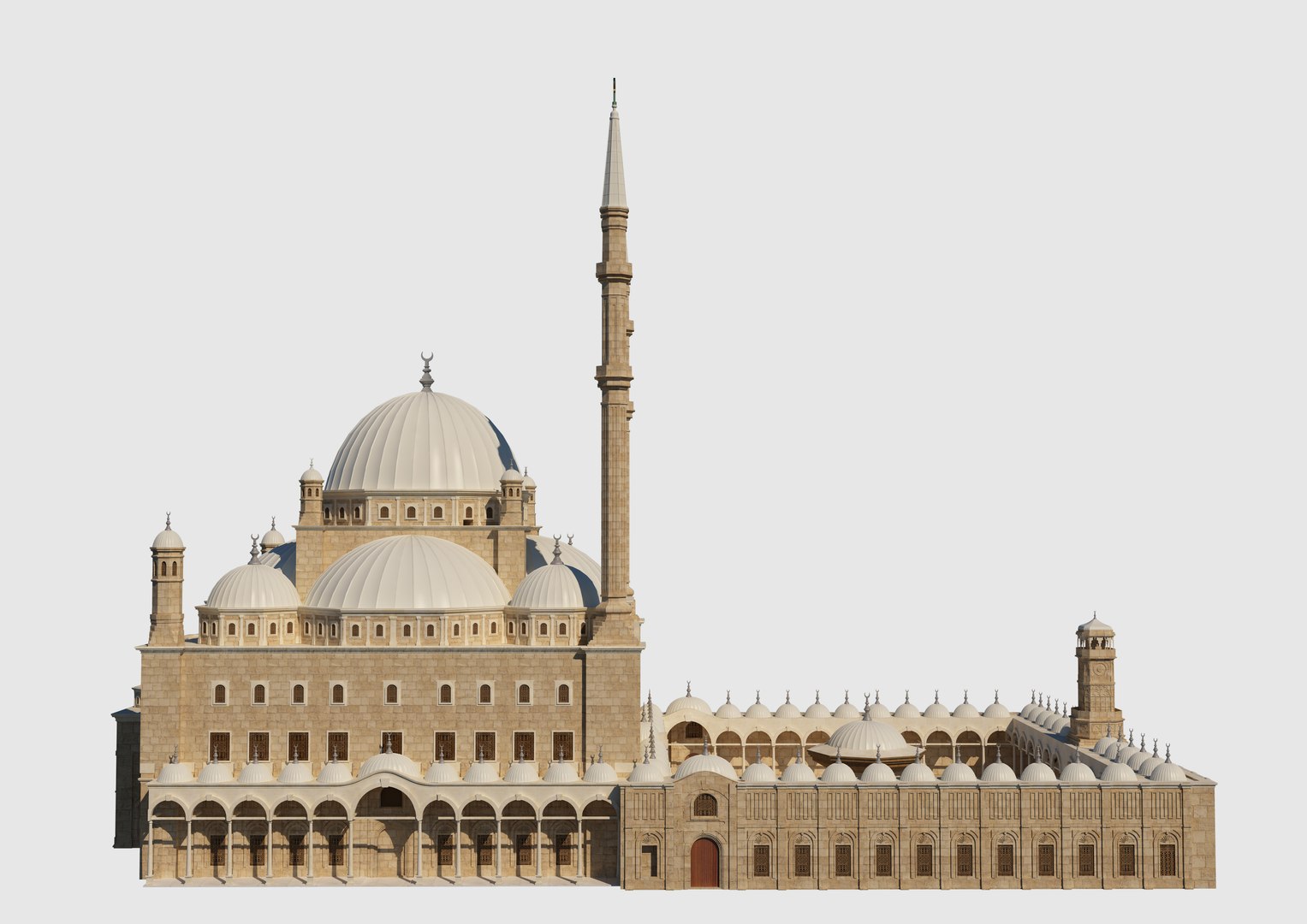 Muhammad Ali Mosque 3D - TurboSquid 1274199