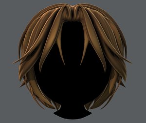 hair style boy v49 3D model