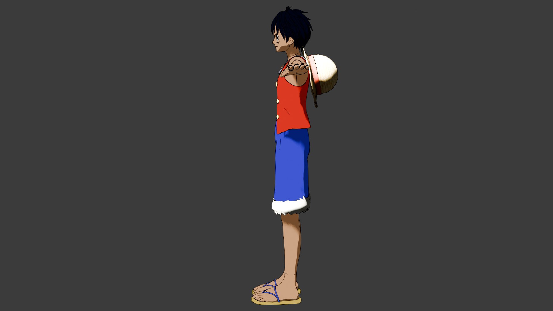 Luffy Model - TurboSquid 2292182