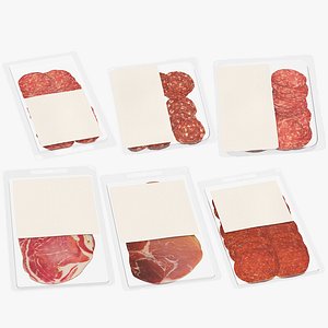meats packaging 3D model