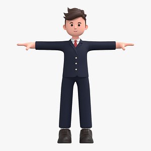 Minimal Man Cartoon Character 01