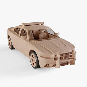 3D model 2011 Dodge Charger Police Car