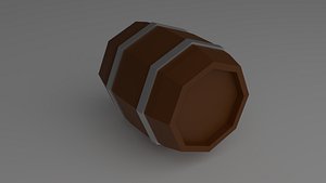 Low-poly barrel