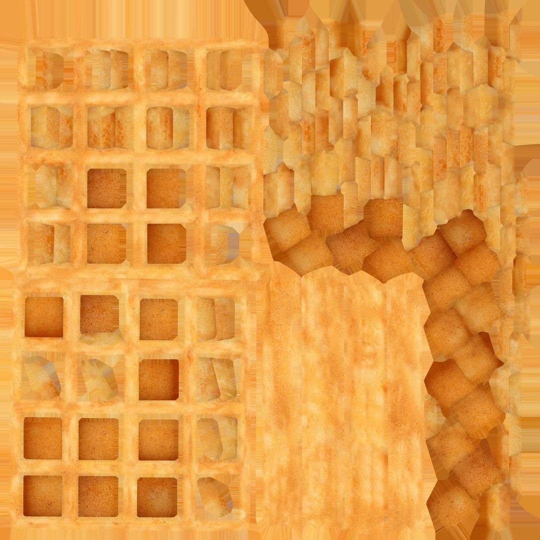 3D Waffle - TurboSquid 1744519
