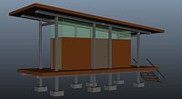 Open Landscape wood house