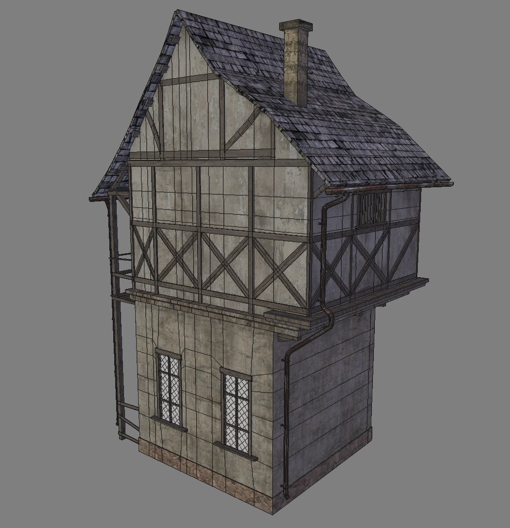 Medieval House 3d 3ds