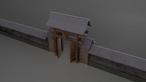 3D Japanese Gate