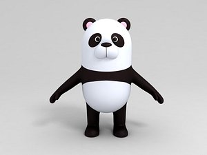 Urso panda dos desenhos animados Modelo 3D - TurboSquid 1485245