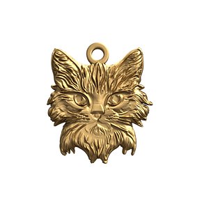 Cat pendant-03 3D print model 3D model