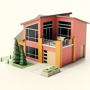 modern house 04 3D