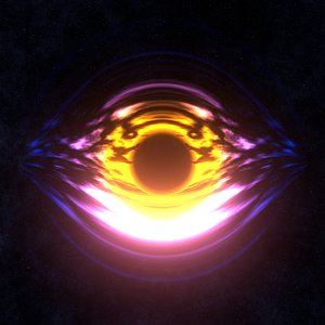 Procedural Black Hole Space VFX Shader Accretion Disk Effect