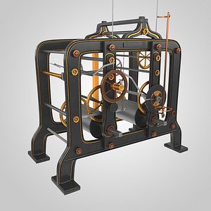 tower clock mechanism model