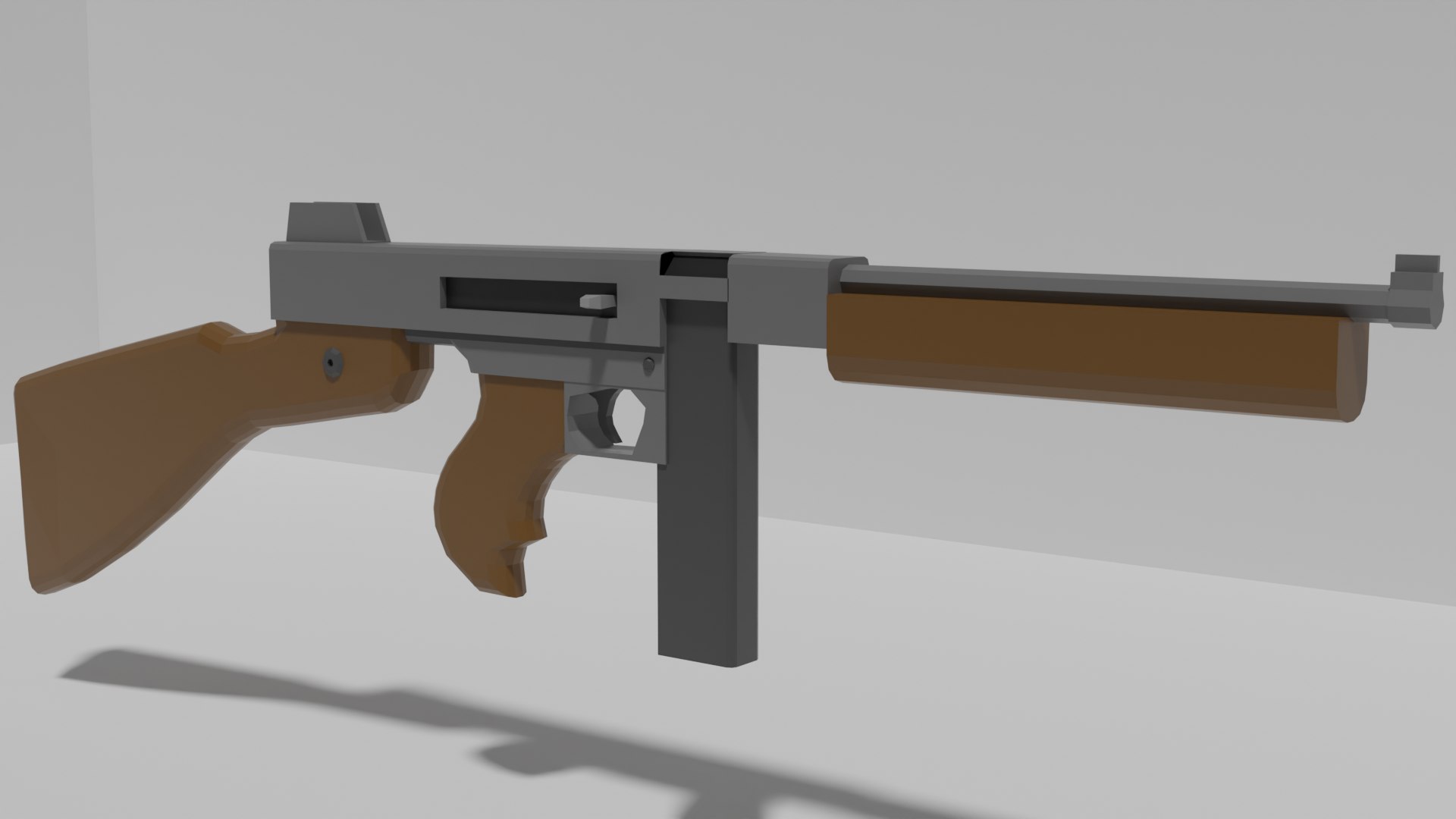 Free Low Poly Thompson Model - TurboSquid 2415340