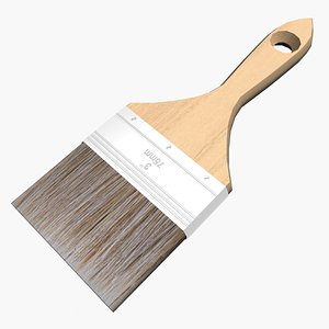 brush wood metal 3d model