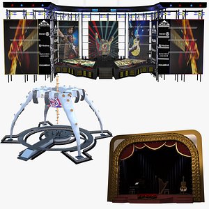 Concert Stage and Music Equipment Collection