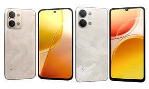 Vivo Y05 Summit Platinum And Vivo Y31d Gold 3D model