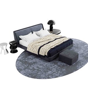3d-bedroom-set-blend-file 3D model