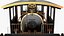 Vintage Dampflokomotive und Wagen