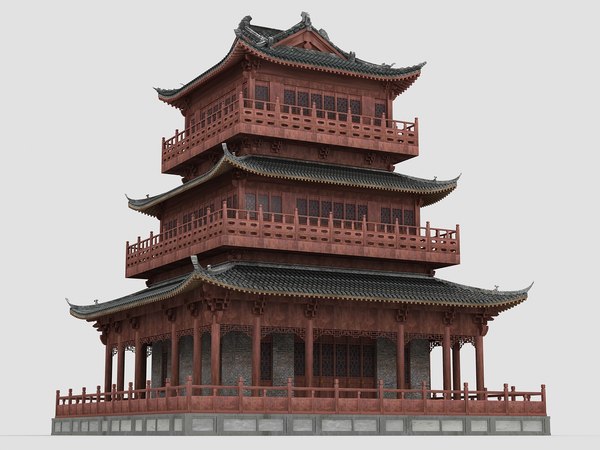 Chinese building 3D - TurboSquid 1247276