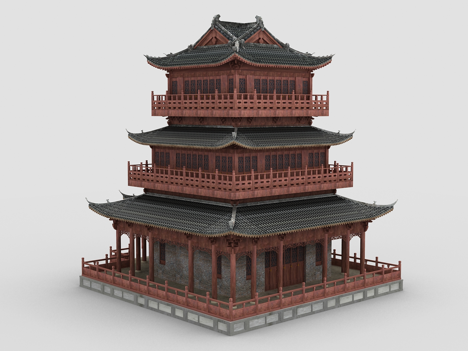 Chinese building 3D - TurboSquid 1247276