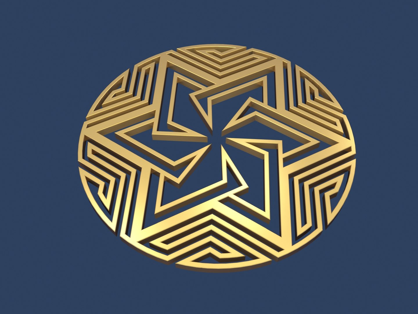 3D Model Star David Medallion - TurboSquid 1417180