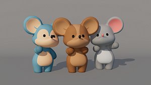 Rigged Cartoon Mouse