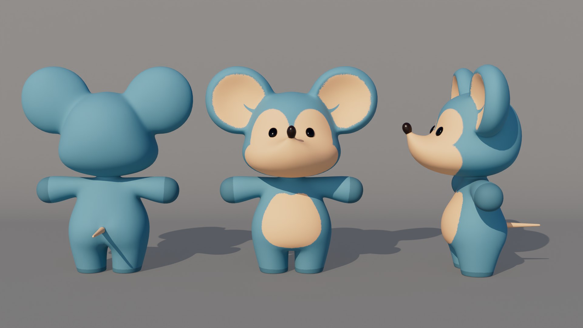 Rigged Cartoon Mouse model - TurboSquid 2176234
