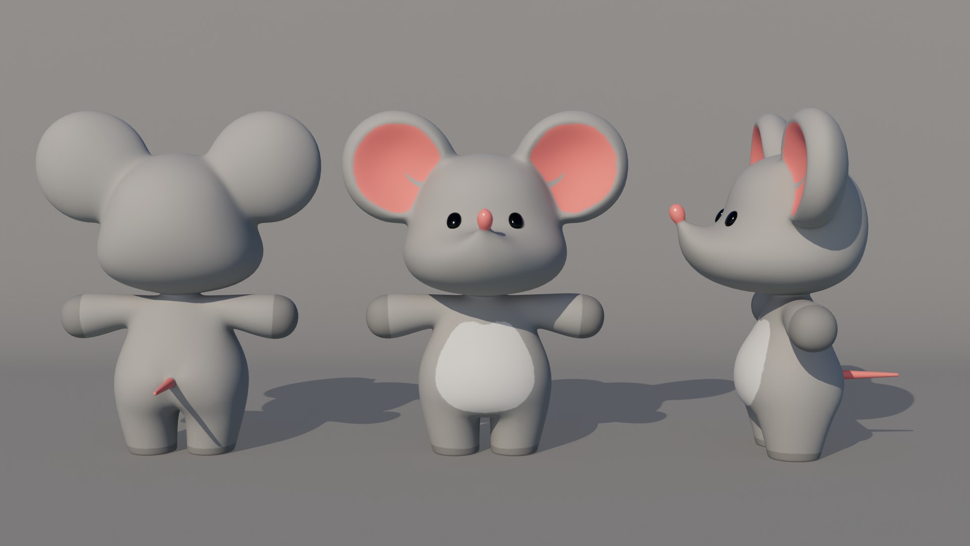 Rigged Cartoon Mouse model - TurboSquid 2176234
