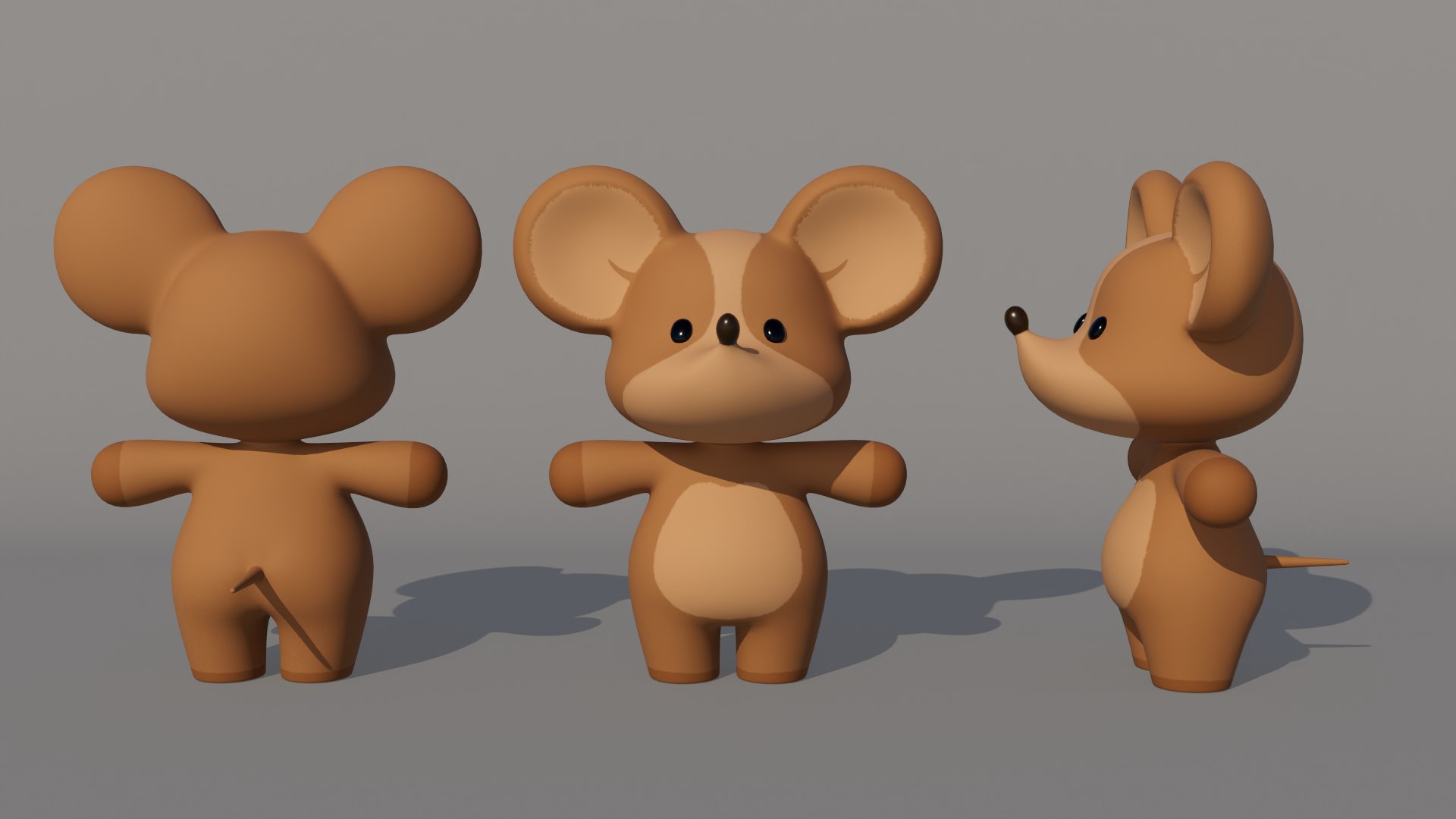 Rigged Cartoon Mouse model - TurboSquid 2176234