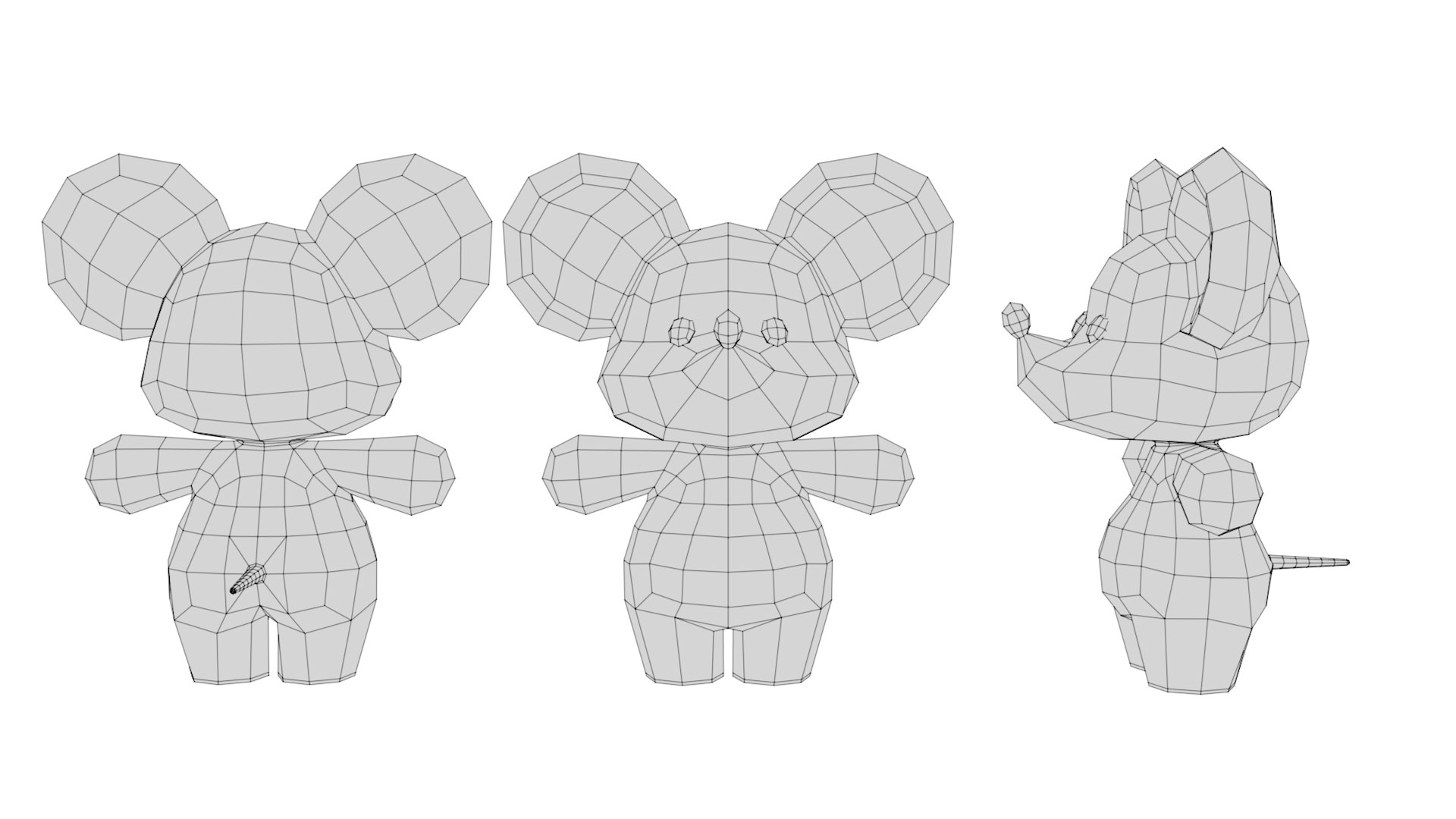 Rigged Cartoon Mouse model - TurboSquid 2176234