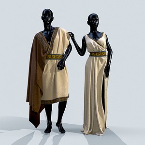 Ancient Greece Man and Woman model