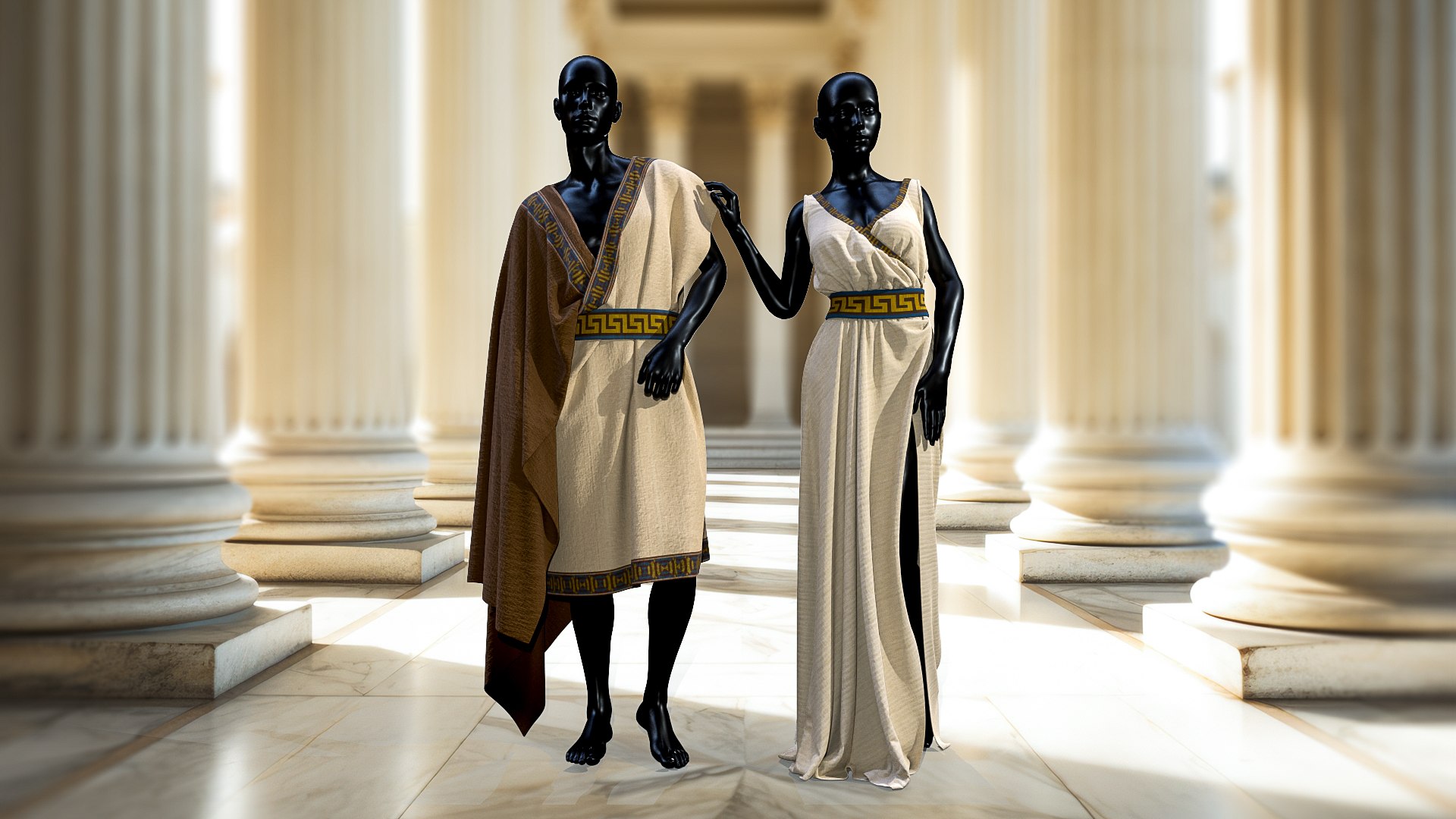 Ancient Greece Man And Woman Model - TurboSquid 2248265
