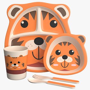 Children Dishes 05v PBR 3D