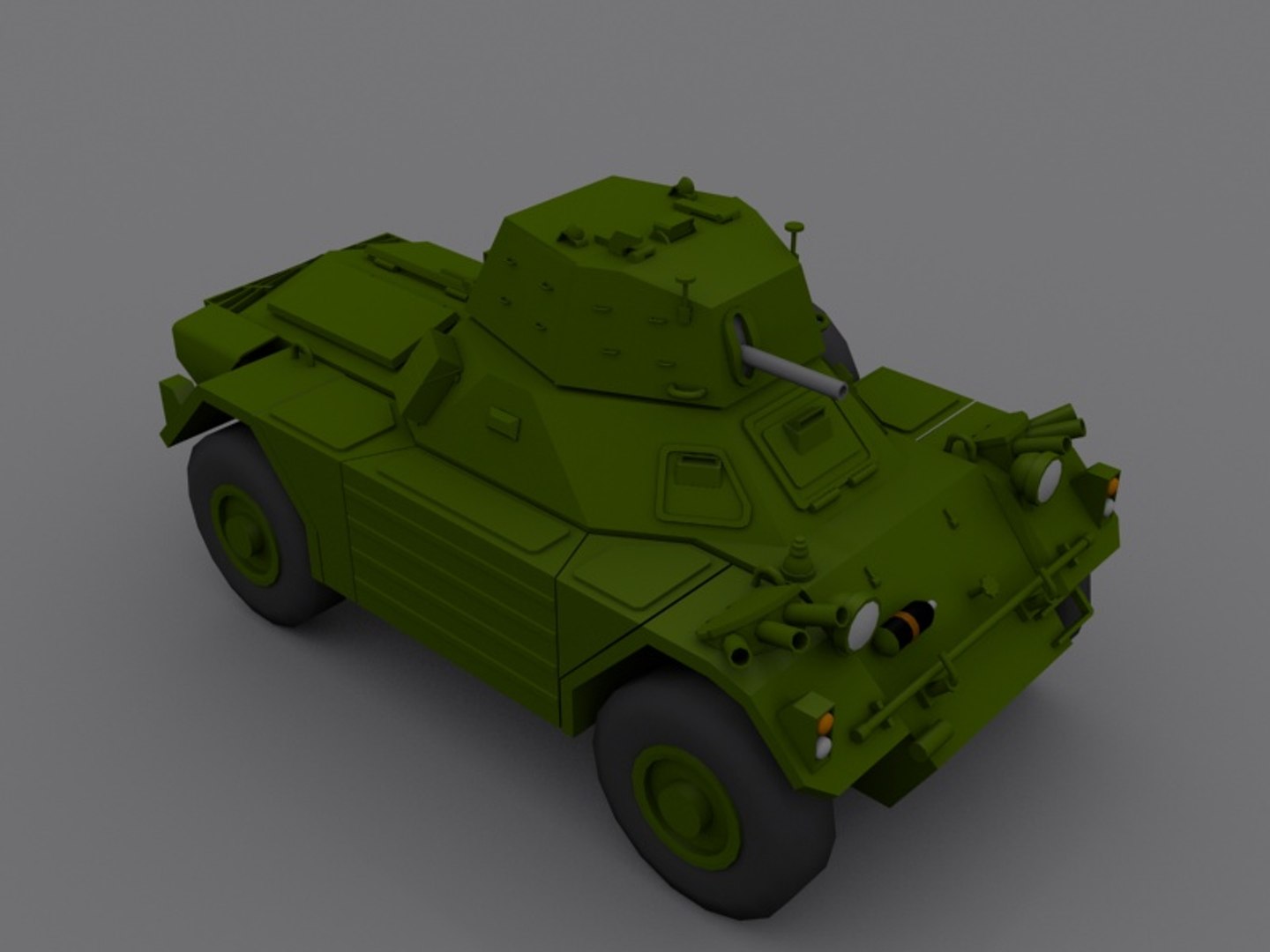 Ferret Mk II Scout Car Low Poly 3D Model TurboSquid 1835667