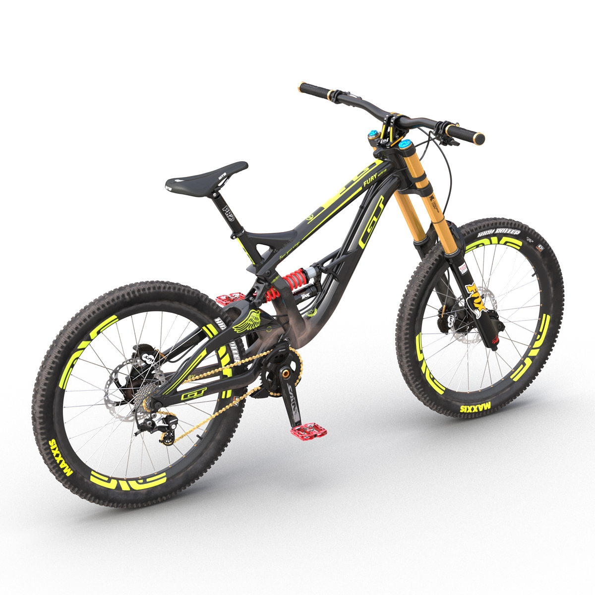 3d mountain bike gt fury model