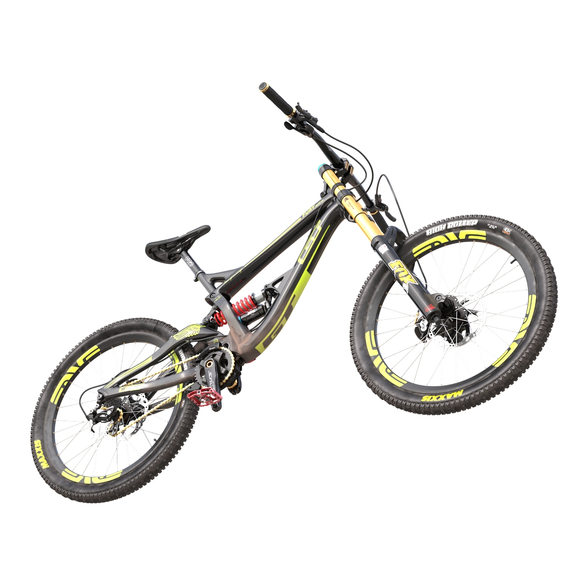 3d mountain bike gt fury model