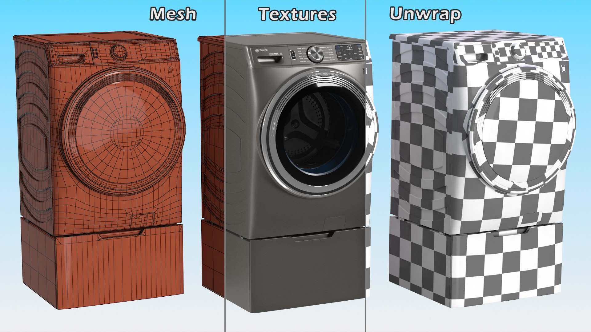 3D model Washer Profile Grey - TurboSquid 2177516