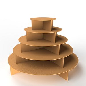 3D model Point of Sale Cardboard Display Stand