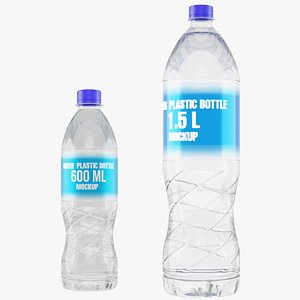 Water Plastic Bottle Pack 3D model