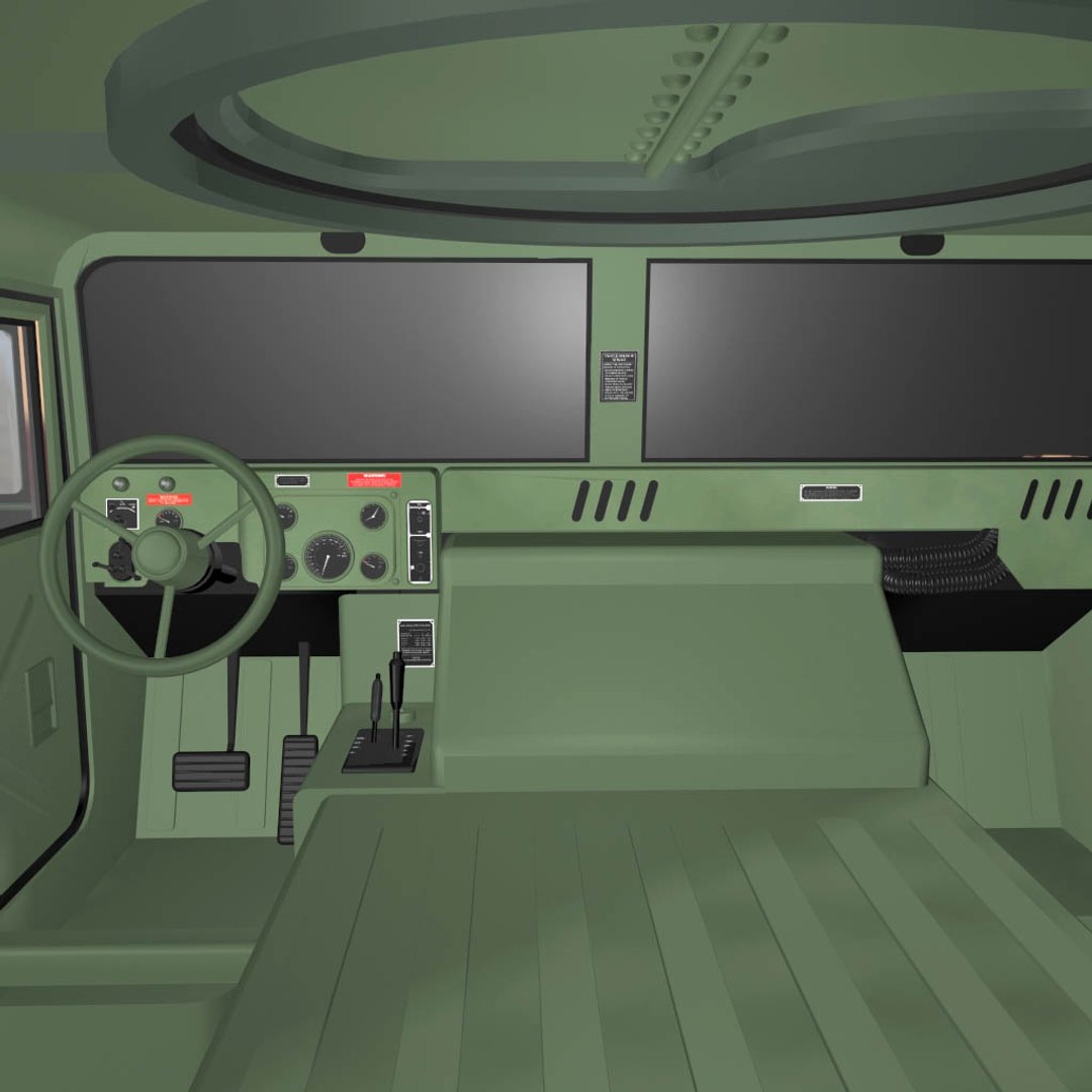 h1 military humvee 3d model