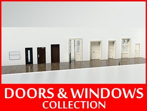 windows doors 3d model