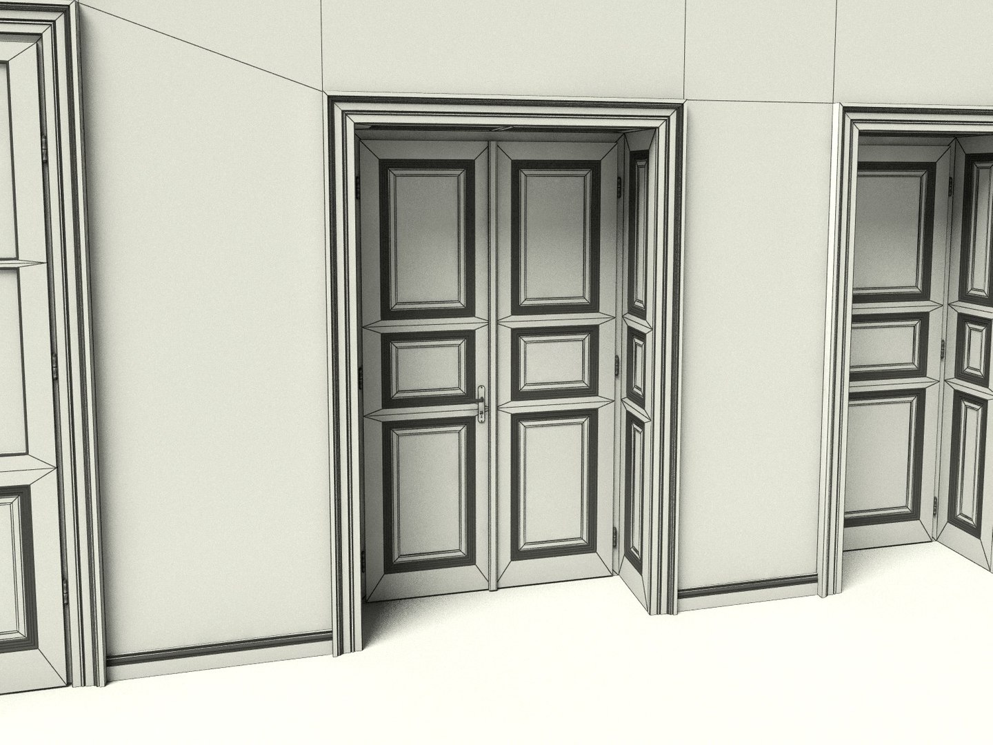 windows doors 3d model