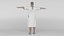 Patient with white gown