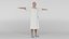 Patient with white gown