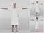 Patient with white gown