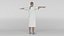 Patient with white gown