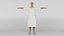 Patient with white gown